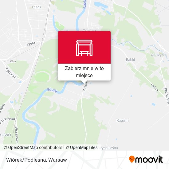 Mapa Wiórek/Podleśna