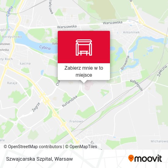 Mapa Szwajcarska Szpital