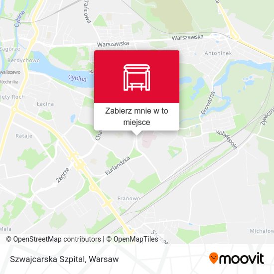 Mapa Szwajcarska Szpital