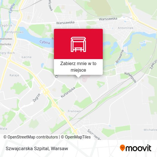 Mapa Szwajcarska Szpital