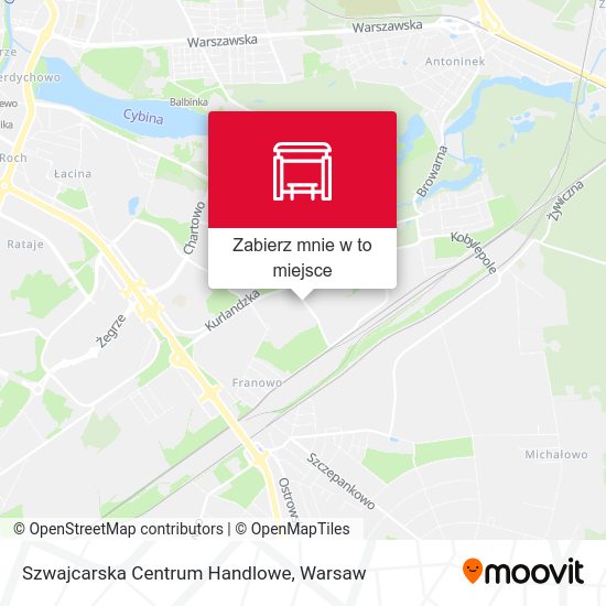 Mapa Szwajcarska Centrum Handlowe