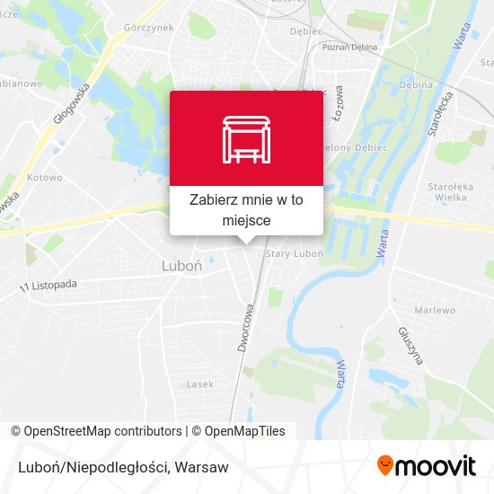 Mapa Luboń/Niepodległości