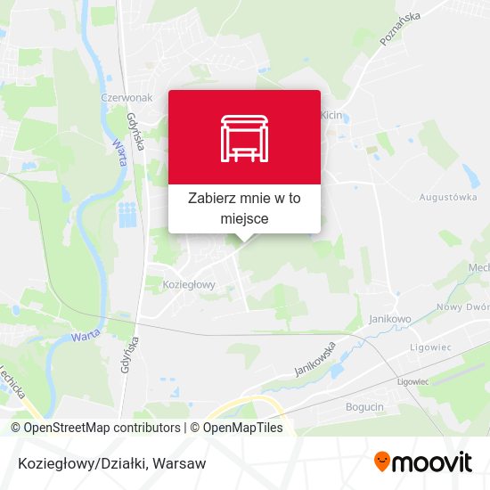 Mapa Koziegłowy/Działki