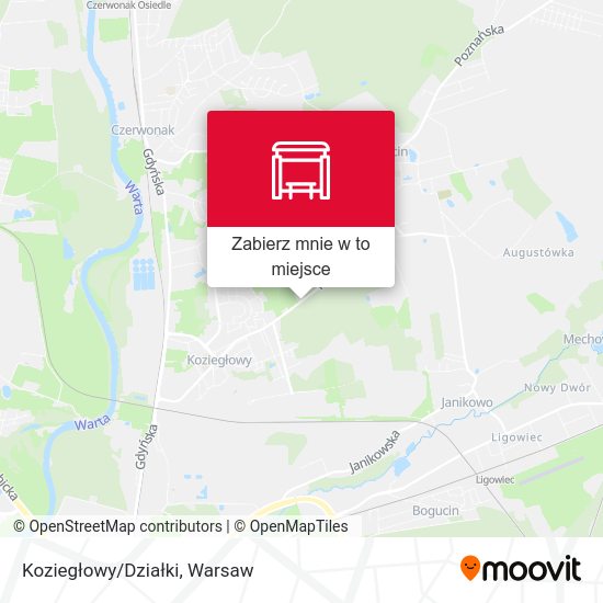 Mapa Koziegłowy/Działki