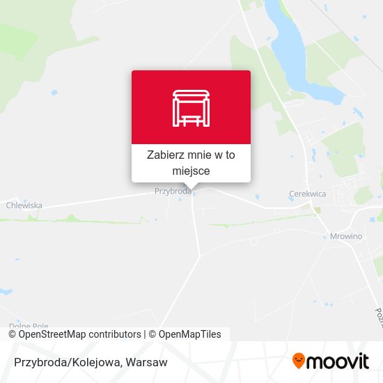 Mapa Przybroda/Kolejowa