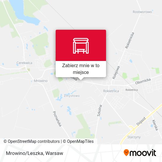 Mapa Mrowino/Leszka