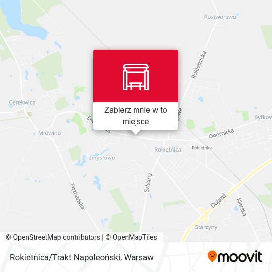 Mapa Rokietnica/Trakt Napoleoński