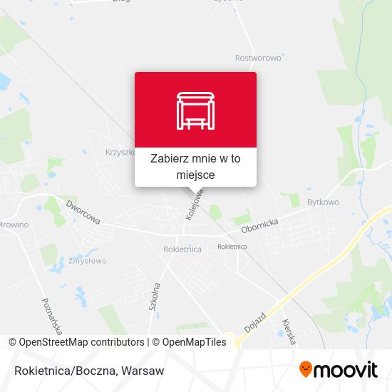 Mapa Rokietnica/Boczna