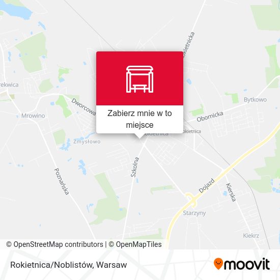 Mapa Rokietnica/Noblistów