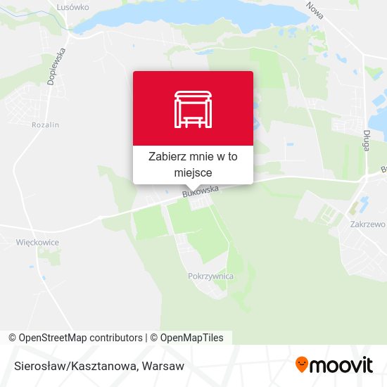 Mapa Sierosław/Kasztanowa