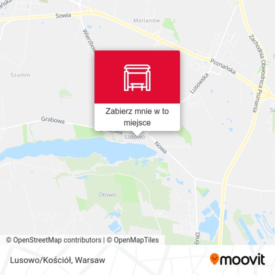 Mapa Lusowo/Kościół