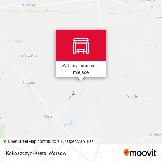 Mapa Kokoszczyn/Kręta