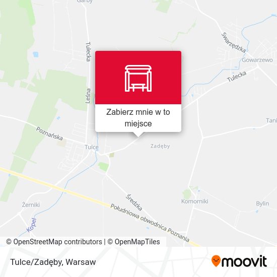 Mapa Tulce/Zadęby