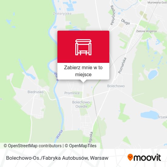 Mapa Bolechowo-Os. / Fabryka Autobusów