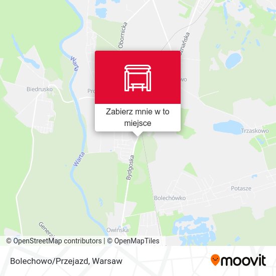 Mapa Bolechowo/Przejazd