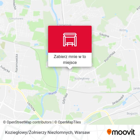 Mapa Koziegłowy / Żołnierzy Niezłomnych