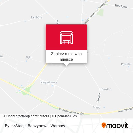 Mapa Bylin/Stacja Benzynowa