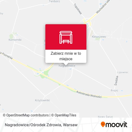 Mapa Nagradowice/Ośrodek Zdrowia