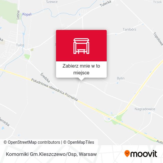 Mapa Komorniki Gm.Kleszczewo/Osp