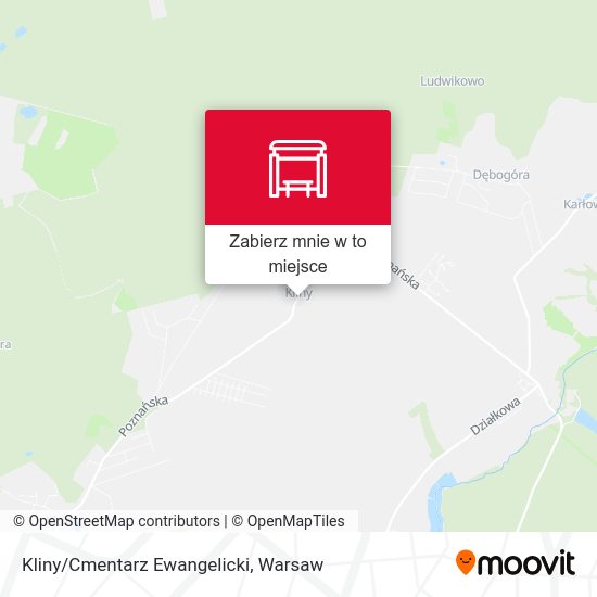 Mapa Kliny/Cmentarz Ewangelicki