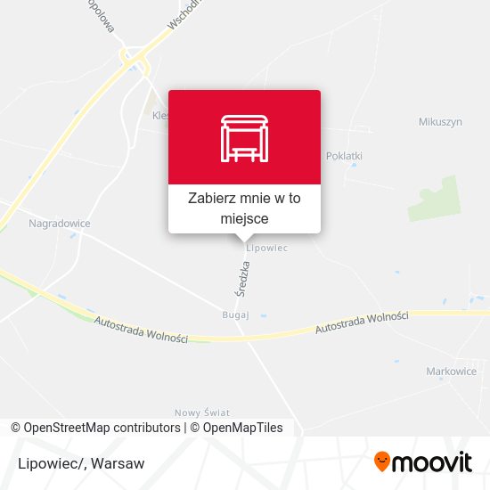 Mapa Lipowiec/