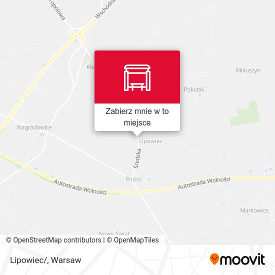 Mapa Lipowiec/