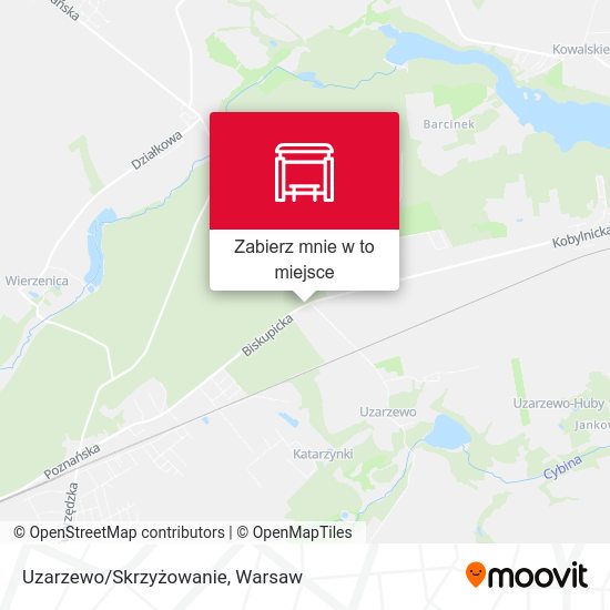 Mapa Uzarzewo/Skrzyżowanie