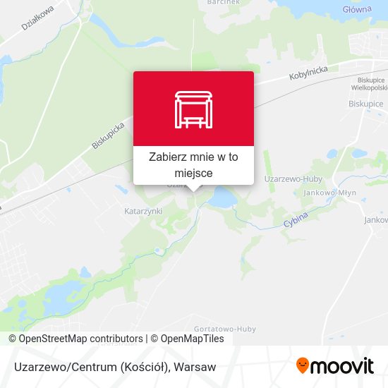 Mapa Uzarzewo/Centrum (Kościół)