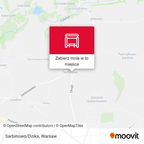 Mapa Sarbinowo/Dzika