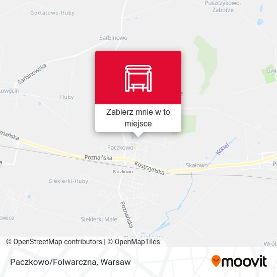 Mapa Paczkowo/Folwarczna