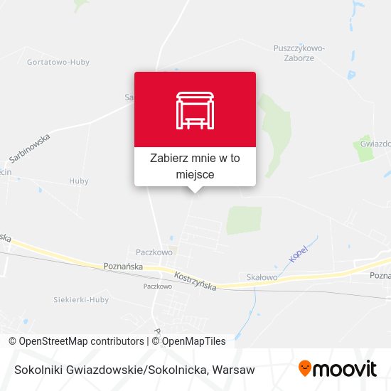 Mapa Sokolniki Gwiazdowskie / Sokolnicka