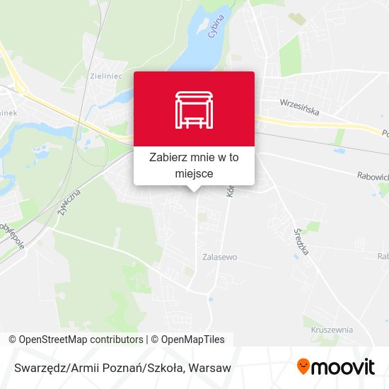 Mapa Swarzędz/Armii Poznań/Szkoła