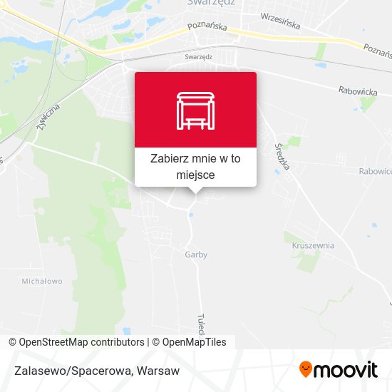 Mapa Zalasewo/Spacerowa