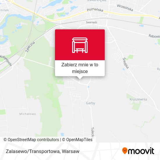 Mapa Zalasewo/Transportowa