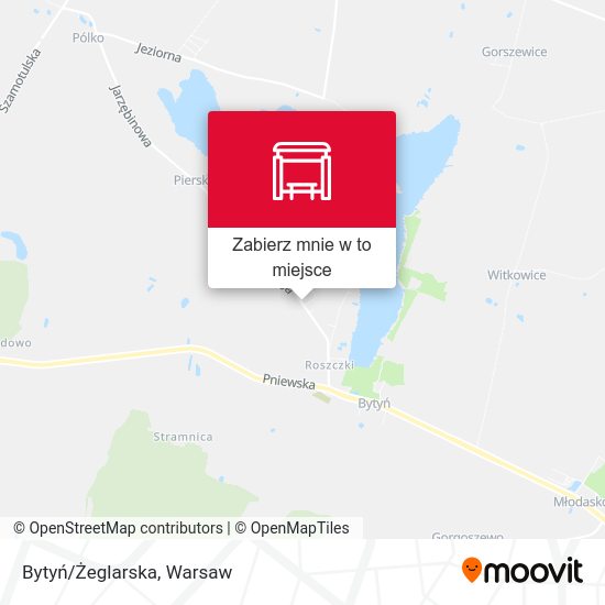 Mapa Bytyń/Żeglarska