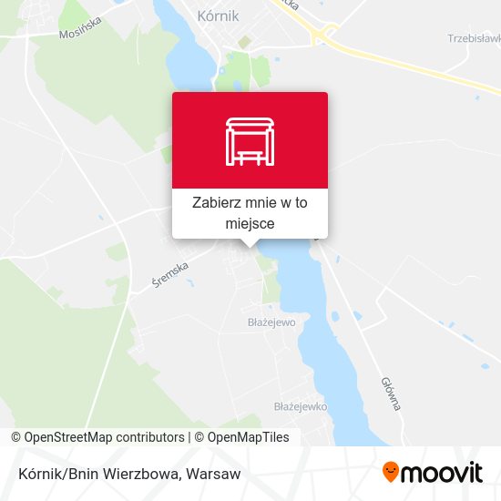 Mapa Kórnik/Bnin Wierzbowa