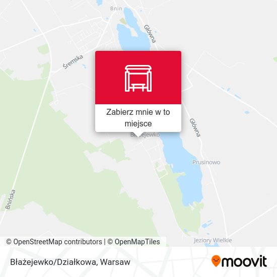 Mapa Błażejewko/Działkowa