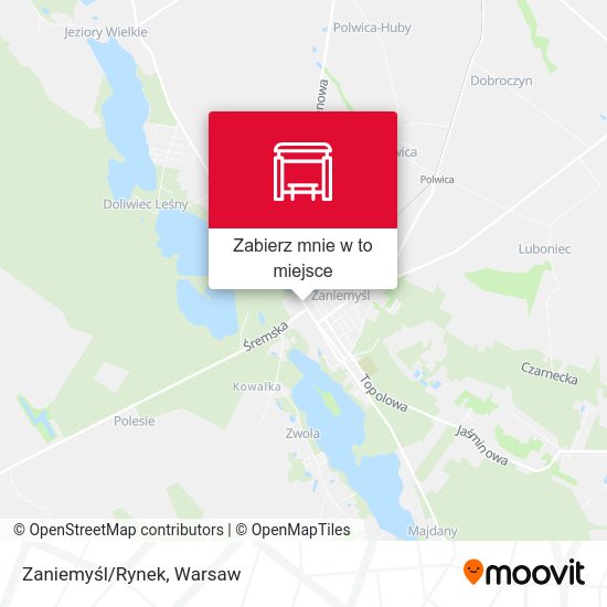 Mapa Zaniemyśl/Rynek