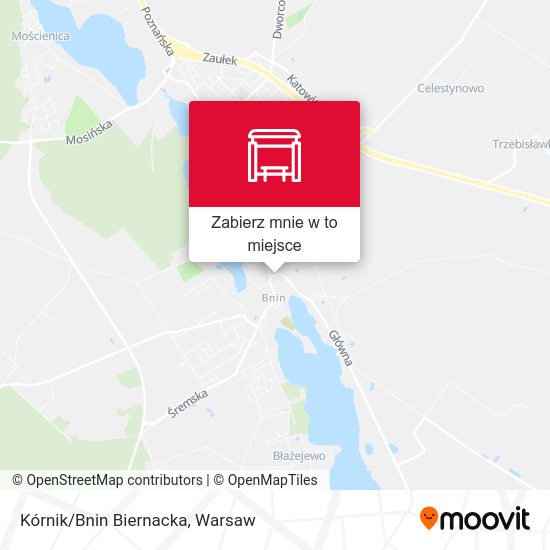 Mapa Kórnik/Bnin Biernacka