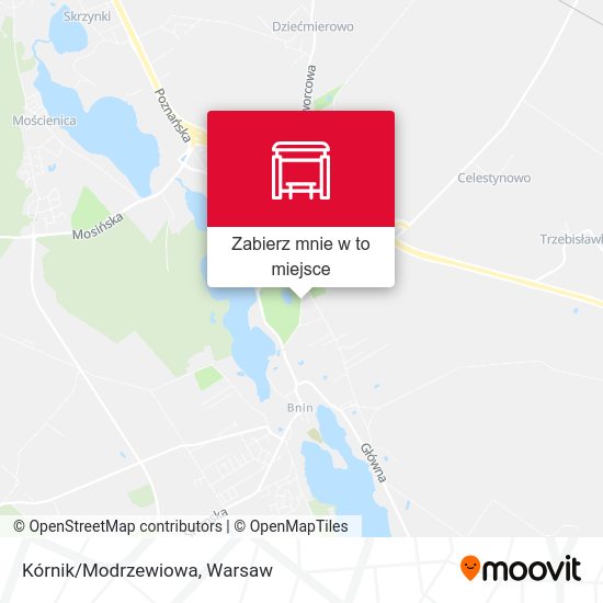 Mapa Kórnik/Modrzewiowa