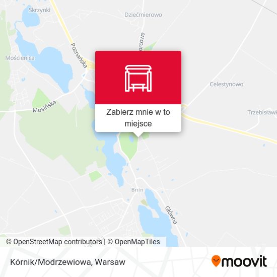 Mapa Kórnik/Modrzewiowa