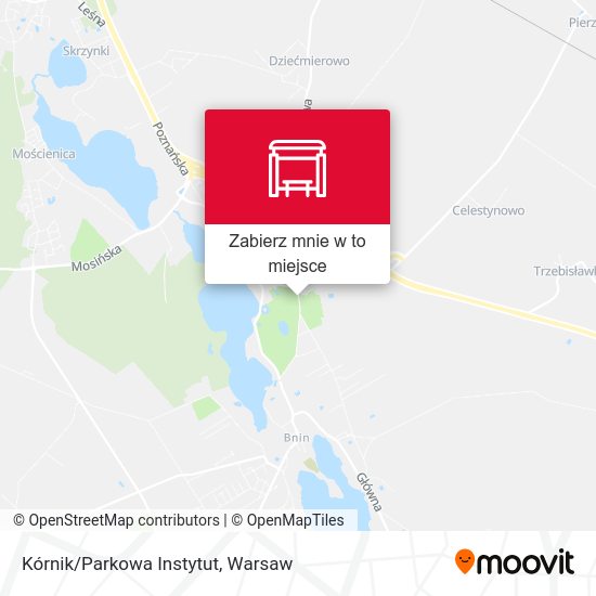 Mapa Kórnik/Parkowa Instytut