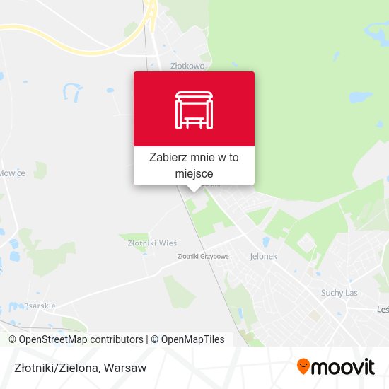 Mapa Złotniki/Zielona