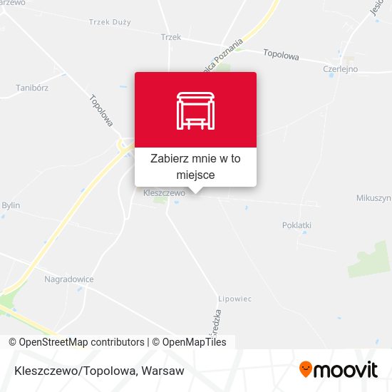 Mapa Kleszczewo/Topolowa