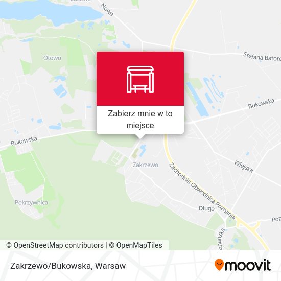 Mapa Zakrzewo/Bukowska