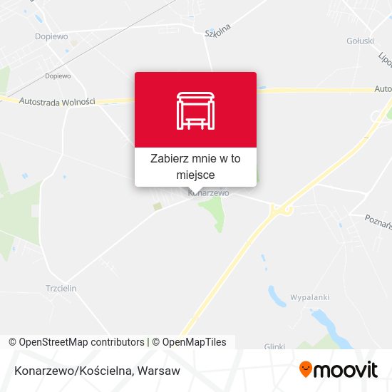 Mapa Konarzewo/Kościelna