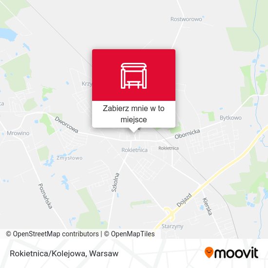 Mapa Rokietnica/Kolejowa