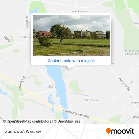 Mapa Zborowo/