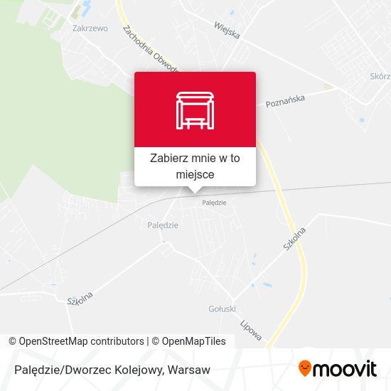 Mapa Palędzie/Dworzec Kolejowy