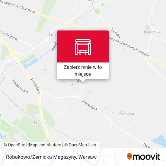 Mapa Robakowo/Żernicka Magazyny